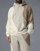 All American S07 Osy Ikhile Colorblock Waves Pattern Hoodie