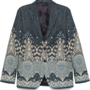 American Idol Luke Bryan Blue Paisley Blazer