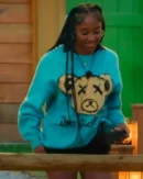 Battle Camp S01 Brianna Balram Teddy Bear Blue Sweater