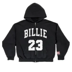Billie 23 Black Zip Hoodie