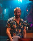 Fight Or Flight 2025 Josh Hartnett Blue Floral Print Shirt