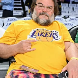 Jack Black Los Angeles Lakers Yellow Shirt