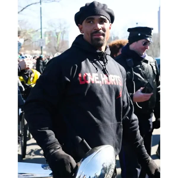 Jalen Hurts Love Hurts Black Hoodie
