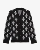 Poppas House S01 Damon Wayans Gray Diamond Print Cardigan