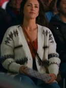 Ransom Canyon 2025 Minka Kelly White Fair Isle Knit Cardigan