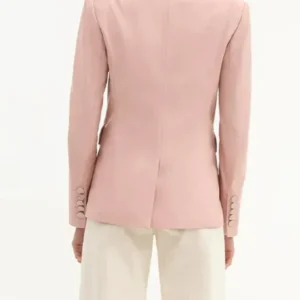 The Today Show 2025 Jenna Bush Hager Pink Leather Blazer