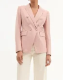 The Today Show 2025 Jenna Bush Hager Pink Leather Blazer
