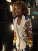 The View 2025 Karine Pierre White Floral Blazer