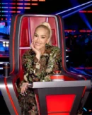 The Voice Gwen Stefani Embellished Camo Jacket