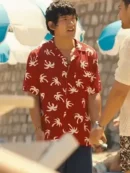 The White Lotus Ethan Spiller Red Palm Tree Shirt