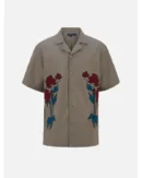 The White Lotus S03 Christian Friedel Floral Embroidered Shirt