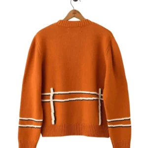 This Morning 2025 Will Best Lamb Motif Orange Cardigan