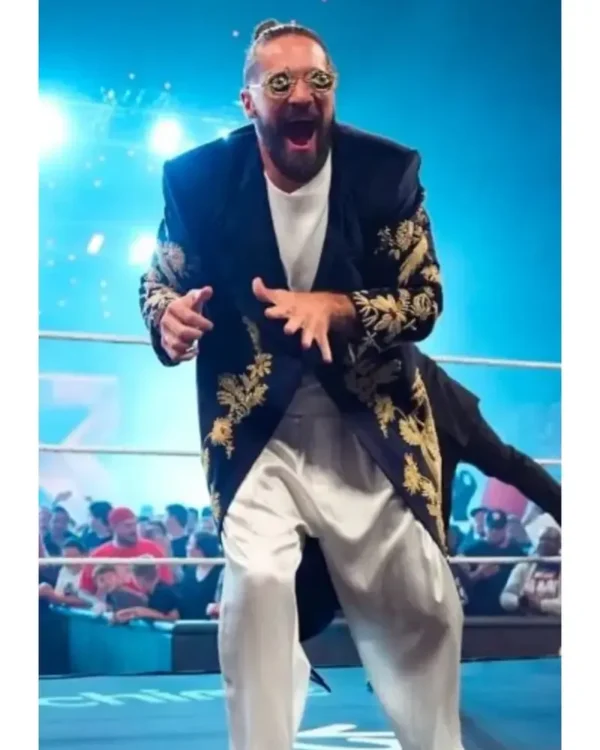 WWE RAW Seth Rollins Golden Peacock Coat