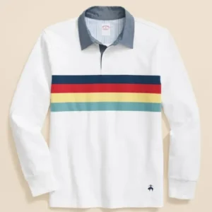 Will Trent S03 Rainbow Striped Rugby Shirt