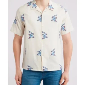 Access Hollywood 2025 Scott Evans Blue Floral Shirt