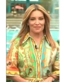 Access Hollywood Kit Hoover Patchwork Print Belted Dress