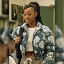 All American S07 Alexis Chikaeze Rose Print Jacket