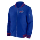 Buffalo Bills Sideline Coach Bomber Blue Jacket