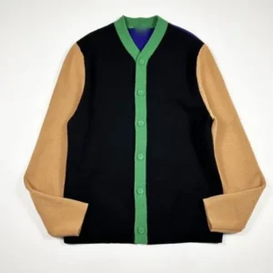 Drew Barrymore 2025 Ross Mathews Colorblock Cardigan