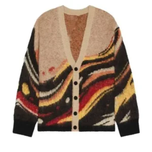 Forever S01 Michael Cooper Jr. Wavy Cardigan