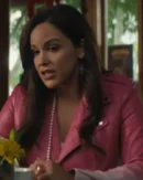 Grosse Pointe Garden Society Melissa Fumero Pink Leather Jacket