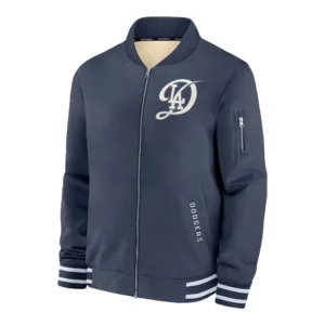 Los Angeles Dodgers Navy City Connect Bomber Jacket
