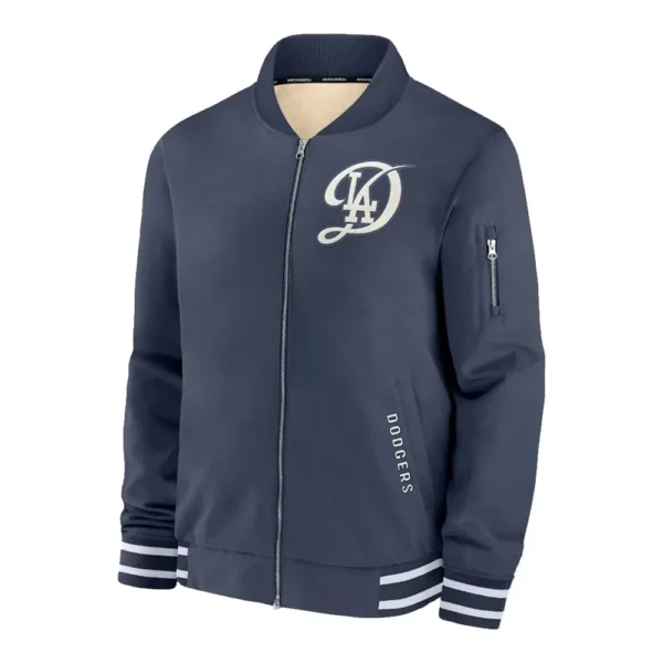 Los Angeles Dodgers Navy City Connect Bomber Jacket