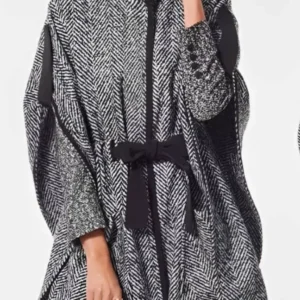 Meghan Markle Monochrome Cape Style Jacket
