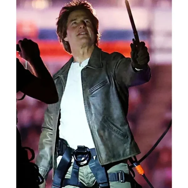Mission Impossible The Final Reckoning Tom Cruise Leather Jacket 2025