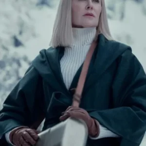 Nine Perfect Strangers Nicole Green Hooded Coat