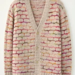 No Good Deed T Fagbenle Beige Patterned Cardigan