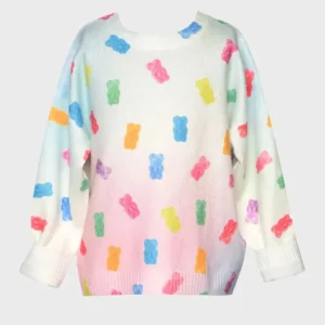 Poppas House S01 River Blossom White Gummy Bear Sweater