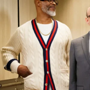 Poppas House Season 1 Damon Wayans Cream Knit Cardigan 1