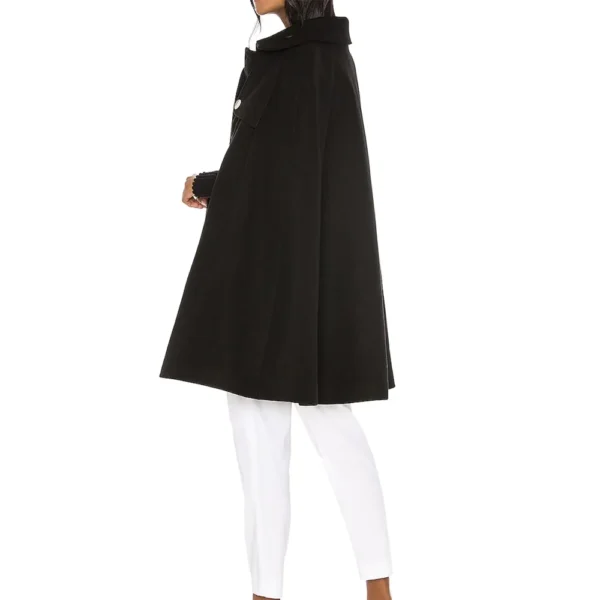 Small Achievable Goals Kris Fine Cape Black Coat