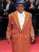 Spike Lee 78th Cannes Film Festival Striped Coat