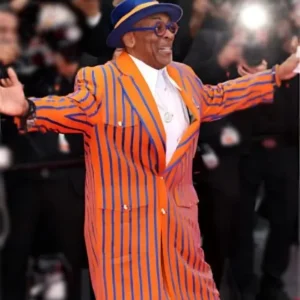 Spike Lee Cannes Film Festival Striped Coat