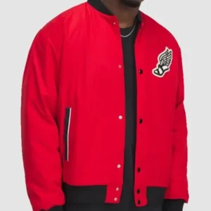Steph Red Satin Curry Jacket