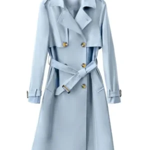 SurrealEstate Anne Shepherd Blue Trench Coat