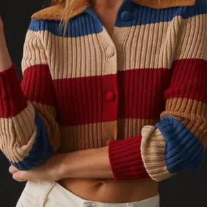 SurrealEstaten Eleonora Poutilova Colorblock Striped Sweater