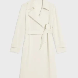 SurrealEstate Sarah Levy Cream Belted Trench Coat