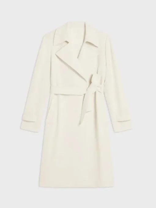 SurrealEstate Sarah Levy Cream Belted Trench Coat