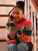 The Equalizer S05 Laya DeLeon Hayes Multicolor Striped Cardigan