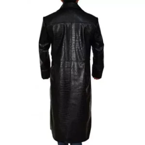 The Matrix Laurence Alligator Morpheus Leather Costume Coat