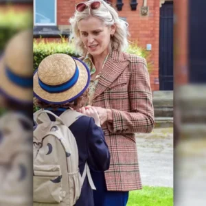 The Stolen Girl Denise Gough Plaid Wool Blazer