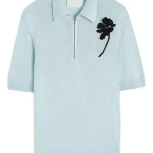 The Voice John Legend Blue Knitted Polo Shirt