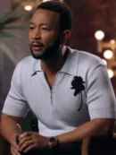 The Voice S27 John Legend Blue Knitted Polo Shirt