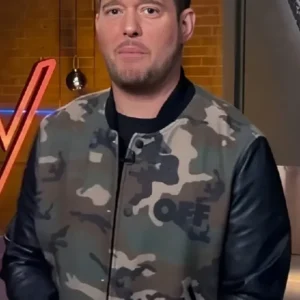 The Voice S27 Michael Bublé Camouflage Bomber Jacket