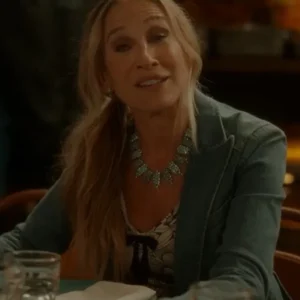And Just Like That S03 Sarah Jessica Parker 2025 Denim Blazer