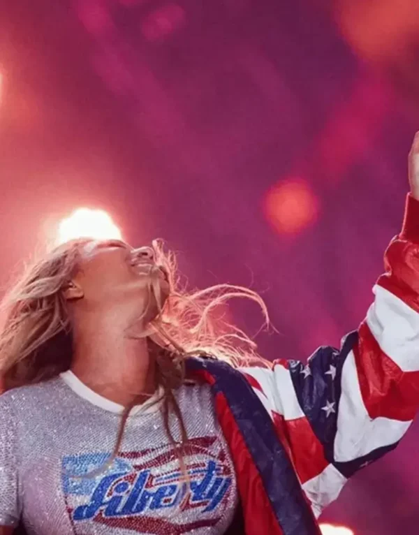 Beyonce Michael American Flag Jacket
