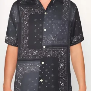 Bride Hard Stephen Dorff Black Printed Shirt